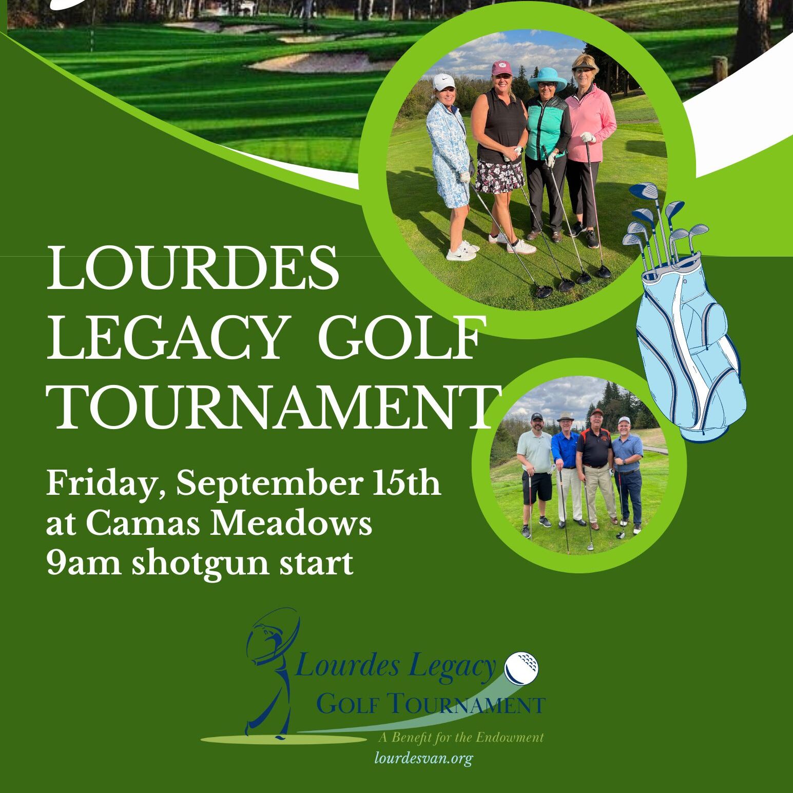 Lourdes Legacy Golf Tournament 2023 with Our Lady of Lourdes Catholic School, Vancouver WA