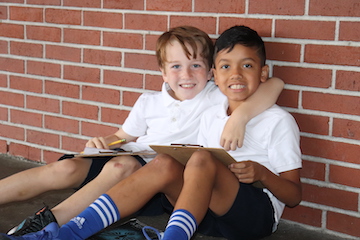 Elementary students at Our Lady of Lourdes Catholic School